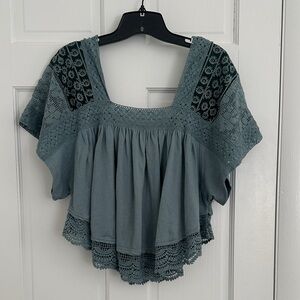MUST GO! Free People Square Neck Babydoll Top